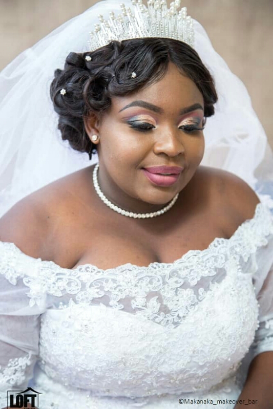 Bridal makeup.
