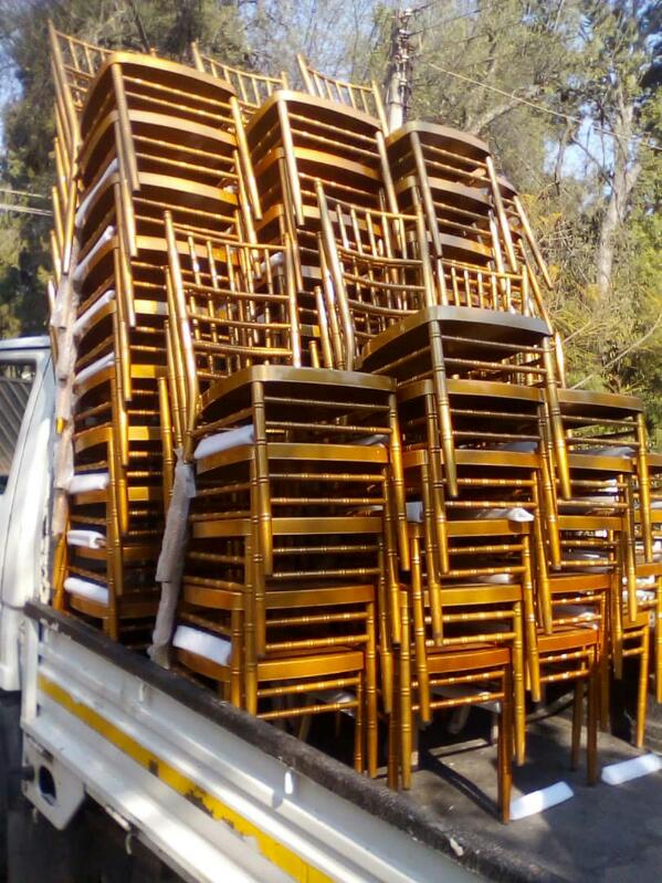 Chiavary Gold Chairs