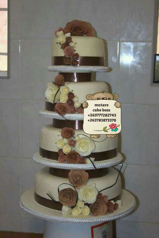 3 steps wedding cake 🍰