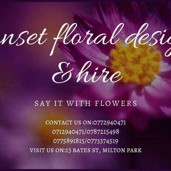 Sunset floral designs and Hire